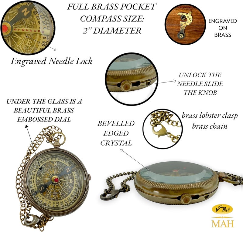 MAH Brass Compass Gift – to My Son Never Forget That I Love You, Sentimental Keepsake Gift from Mom Dad & Grandparents for Graduation, Baptism, Confirmation, Communion, Birthday, Back to School Best Gift - Image 5